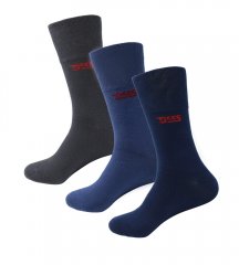 D555 Harold 2 Multi Color Pack of 3 Extra Wide Comfort Fit Socks
