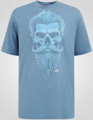 D555 Miller Bearded Skull Μπλούζα με Τύπωμα