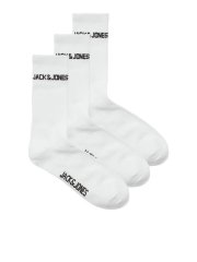 Jack & Jones Melvin Κάλτσες τένις Λευκό 3-pack