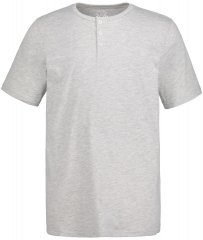 JP1880 726695 Μπλούζα Henley Γκρι μελανζέ