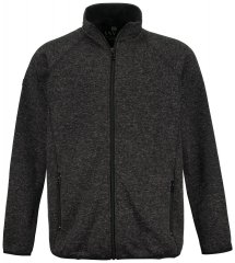 Jay-Pi 802394 Πλεκτό μπουφάν fleece Μαύρο TALL