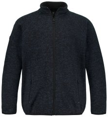 Jay-Pi 802394 Πλεκτό μπουφάν fleece Σκούρο μπλε TALL