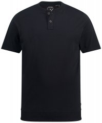 JP1880 818628 Μπλούζα Henley σε γραμμή για κοιλιά Μαύρο