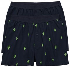 JP1880 837629 Μποξεράκια FLEXNAMIC® με στάμπα κάκτους Σκούρο μπλε σετ 2 τεμαχίων