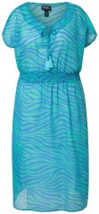 Ulla Popken 838483 Φόρεμα με animal print Τιρκουάζ