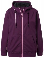 Ulla Popken 843186 Υδαταπωθητικό μπουφάν softshell με ανακλαστικά Μπορντό