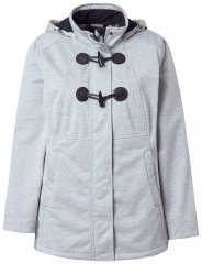 Ulla Popken 846744 Μπουφάν softshell Γκρι μελανζέ
