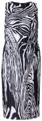 Ulla Popken 848948 Φόρεμα με animal print Μαύρο