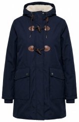 Ulla Popken 849619 Αδιάβροχο μπουφάν HYPRAR με επένδυση teddy Σκούρο μπλε