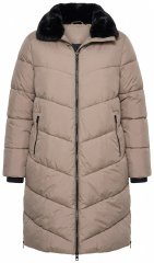 Ulla Popken 850041 Καπιτονέ παλτό Taupe
