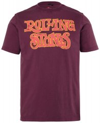 JP1880 851910 Rolling Stones Vintage Logo Μπλουζάκι Μελιτζανί