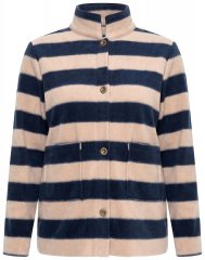 Ulla Popken 854366 Μπουφάν fleece Ανοιχτό καφέ