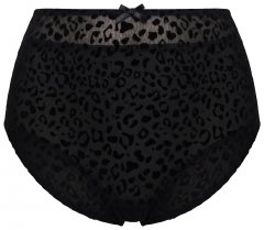 Ulla Popken 854551 Μποξεράκια με animal print Μαύρο