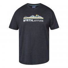 North Latitude Mountain T-Shirt V-Neck Μαύρο