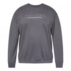 North Latitude Crewneck Sweatshirt Γκρι/Ανθρακί