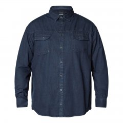 North Latitude Denim Shirt LS Μπλε