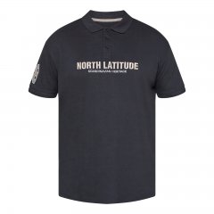 North Latitude Logo Polo Μαύρο