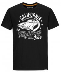 Motley Denim Ipswich T-Shirt White on Black