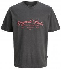 Jack & Jones Wood Wash Crew Neck T-Shirt Black