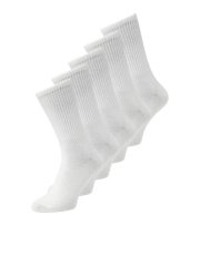 Jack & Jones Basic Κάλτσες τένις Λευκό 5-pack