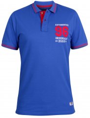 D555 Bartley Pique Polo Shirt Blue