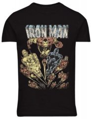 North Latitude 51349 Μπλουζάκι με στάμπα Iron Man Μαύρο