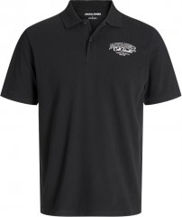 Jack & Jones Makoto Polo Short Sleeve Black