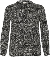 Kaffe Curve Mila Ami Μπλούζα Μαύρο/Turtledove