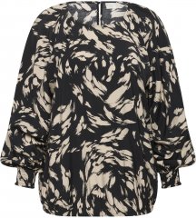 Kaffe Curve Olla Μπλούζα με μακρύ μανίκι Μαύρο