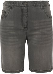 Ulla Popken Basic Denim Mandy Bermuda Shorts Denim Blue