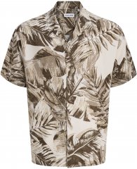 Jack & Jones Jeff Resort Short Sleeve Shirt Brown