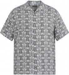 North Latitude 61313 Πουκάμισο Βισκόζης με Κουβανέζικο Γιακά Γκρι