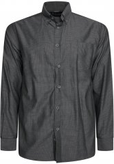 Kam Jeans 6359 All Over Geo Print Shirt Charcoal