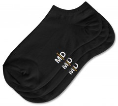 Motley Denim William Σετ 3 ζευγάρια χαμηλές κάλτσες Μαύρο