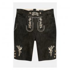 Men Plus Leather Trousers Dark Brown 