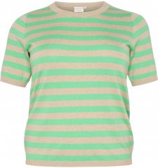 Kaffe Curve Lizzy Ριγέ πουλόβερ Γκρι πούπουλο μελανζέ/Πράσινο