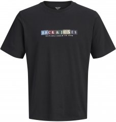 Jack & Jones Nantucket Branding T-Shirt Μαύρο