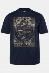 JP1880 T-Shirt Short Sleeve Chest Print Navy