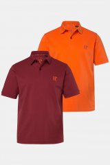 JP1880 Polo Shirts 2-pack Piqué Red Orange
