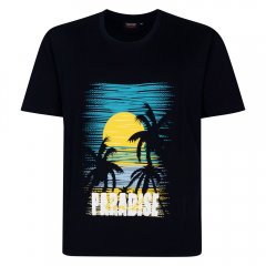 Espionage T448 paradise μπλουζάκι με στάμπα μπλε μαρίν