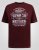 D555 Baldwin Grumpy Old Man Club Print Crew Neck T-shirt Burgundy/ Black Twist - Μακό μπλουζάκια - Aνδρικά μπλουζεσ μεγάλα μεγέθη