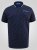 D555 Reid AOP Polo With Jacquard Collar, Pocket And Cuffs Μπλε μαρέν - Πόλο μπλουζάκια - Aνδρικά μπλουζακια πολο μεγάλα μεγέθη