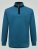 D555 Conway 1 1/4 Zip Neck Fleece Sweatshirt With Bear Logo Teal - φούτερ/Φούτερ με κουκούλα - φούτερ/Φούτερ με κουκούλα ανδρικά μεγάλα μεγέθη 