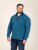 D555 Conway 1 1/4 Zip Neck Fleece Sweatshirt With Bear Logo Teal - φούτερ/Φούτερ με κουκούλα - φούτερ/Φούτερ με κουκούλα ανδρικά μεγάλα μεγέθη 