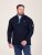 D555 Conway 2 1/4 Zip Neck Fleece Sweatshirt With Bear Logo Μπλε μαρέν - φούτερ/Φούτερ με κουκούλα - φούτερ/Φούτερ με κουκούλα ανδρικά μεγάλα μεγέθη 