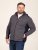 D555 Conrad Detachable Hood Bonded Fleece Zip Through Hoody Μπλε μαρέν - φούτερ/Φούτερ με κουκούλα - φούτερ/Φούτερ με κουκούλα ανδρικά μεγάλα μεγέθη 