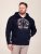 D555 Hector Adventurer Printed Zip Through Hoody Μπλε μαρέν - φούτερ/Φούτερ με κουκούλα - φούτερ/Φούτερ με κουκούλα ανδρικά μεγάλα μεγέθη 