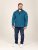 D555 Conway 1 1/4 Zip Neck Fleece Sweatshirt With Bear Logo Teal - φούτερ/Φούτερ με κουκούλα - φούτερ/Φούτερ με κουκούλα ανδρικά μεγάλα μεγέθη 
