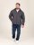 D555 Conrad Detachable Hood Bonded Fleece Zip Through Hoody TALL Μπλε μαρέν - TALL Φούτερ - TALL Φούτερ & Hoodies για Ψηλούς