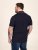 D555 Reid AOP Polo With Jacquard Collar, Pocket And Cuffs Μπλε μαρέν - Πόλο μπλουζάκια - Aνδρικά μπλουζακια πολο μεγάλα μεγέθη